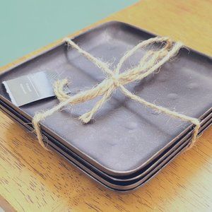 Threshold Rimmed Square Coasters